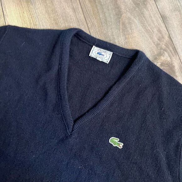 Vintage Izod Lacoste Dark Navy Casual Sweater Men XL - Picture 2 of 6